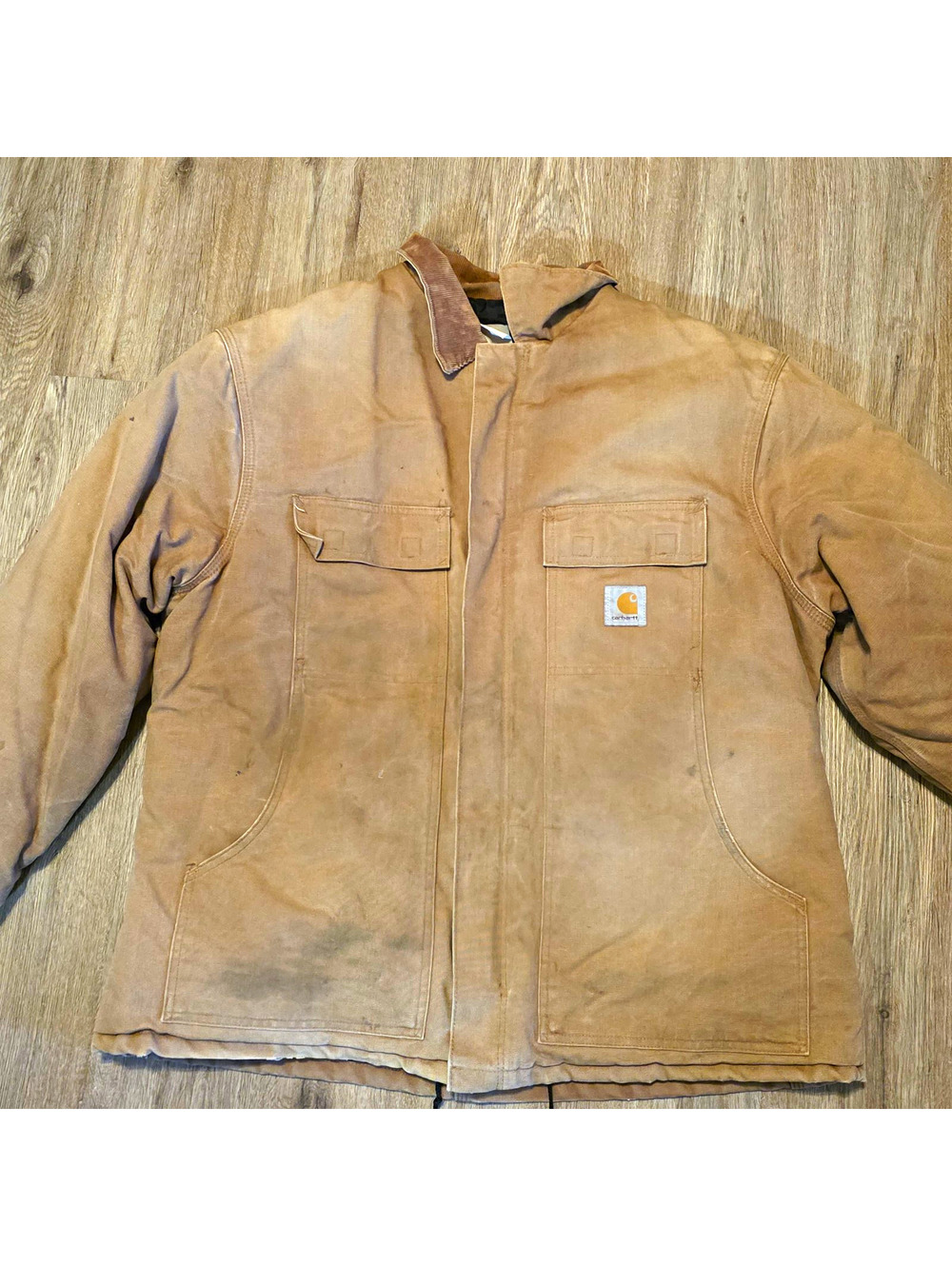 Vintage Carhartt Arctic Traditional Coat Brown Duck 2XL Distressed Quilted